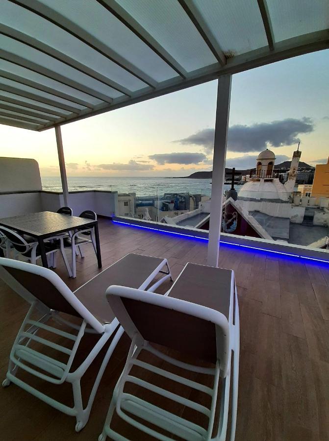 Malibu Canteras Atico 23 Vista Mar - Seaview Penthouse (Adults Only) ลาสปัลมาส เด กรานคานาเรีย ภายนอก รูปภาพ