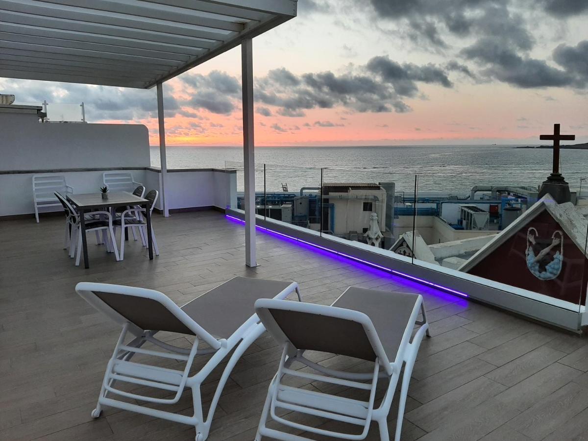 Malibu Canteras Atico 23 Vista Mar - Seaview Penthouse (Adults Only) ลาสปัลมาส เด กรานคานาเรีย ภายนอก รูปภาพ